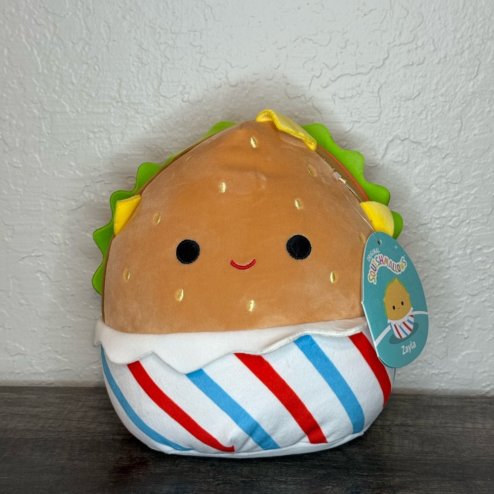Squishmallow Burger Zayla Plush Toy